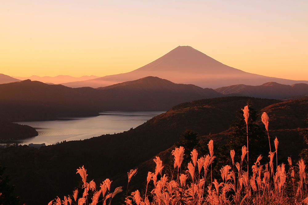 富士山・秋の夕暮れ　ポスター